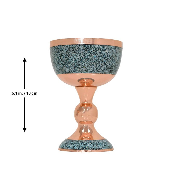 Handmade Persian Turquoise Inlaid Copper (Firoozeh Koobi) bowl. A handmade decorative centerpiece, perfect for gifts or home décor.