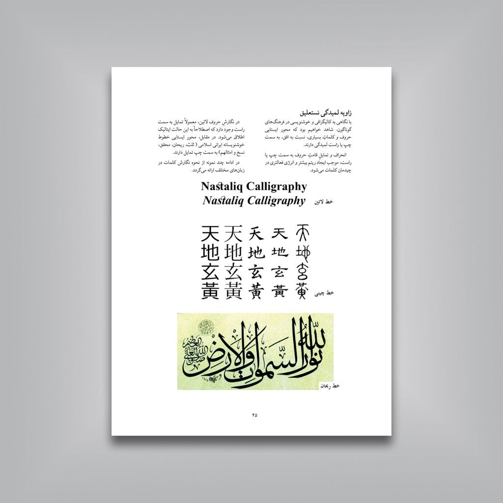نستعلیق، جواهر پارسی