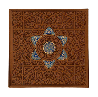 حافظ وزیری چرم با خودکار و روان نویس طرح هخامنشی - Hafez Gift Set