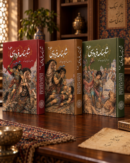 شاهنامه فردوسی سه جلدی ساسان - Shahnameh Ferdowsi-3 Vol. edition (Coming Soon)