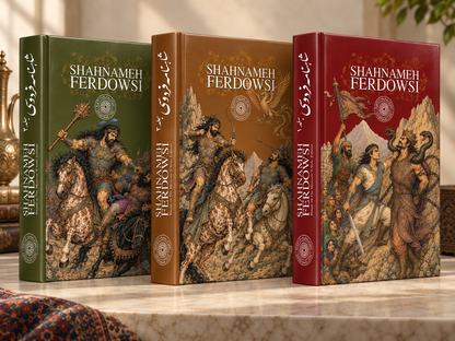 شاهنامه فردوسی سه جلدی ساسان - Shahnameh Ferdowsi-3 Vol. edition (Coming Soon)