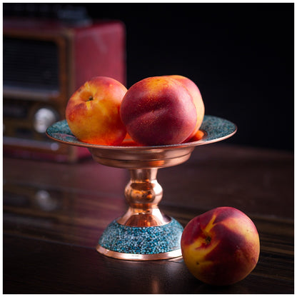 Turquoise Inlaying (FiroozehKoobi) Confectioner pedestal| شیرینی‌خوری فیروزه کوبی
