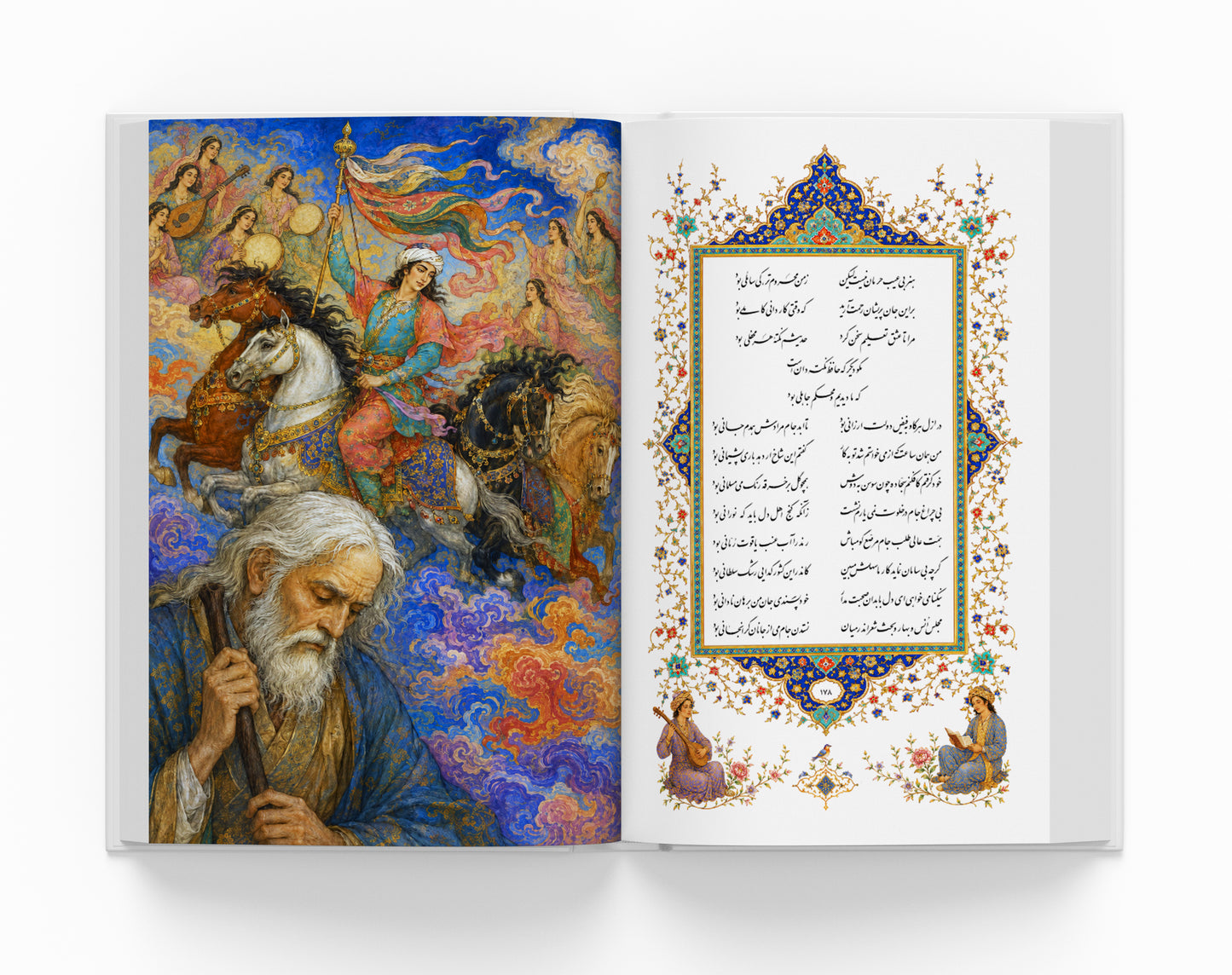 دیوان حافظ ساسان - جلد مقوایی - Divan of Hafez - Paperback