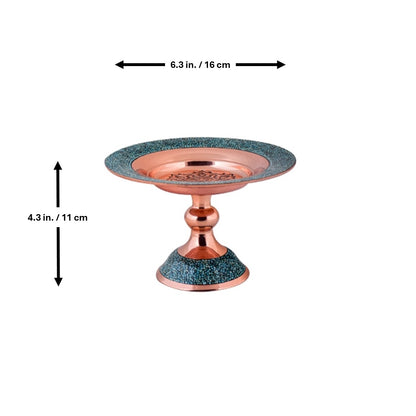 Turquoise Inlaying (FiroozehKoobi) Confectioner pedestal| شیرینی‌خوری فیروزه کوبی