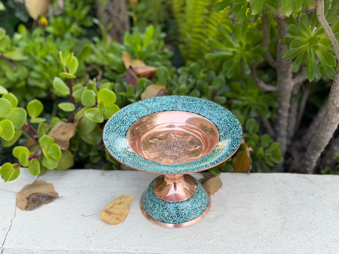 Turquoise Inlaying (FiroozehKoobi) Confectioner pedestal| شیرینی‌خوری فیروزه کوبی