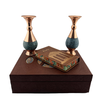 ست دیوان حافظ با دو گلدان فیروزه - Hafez Gift Set
