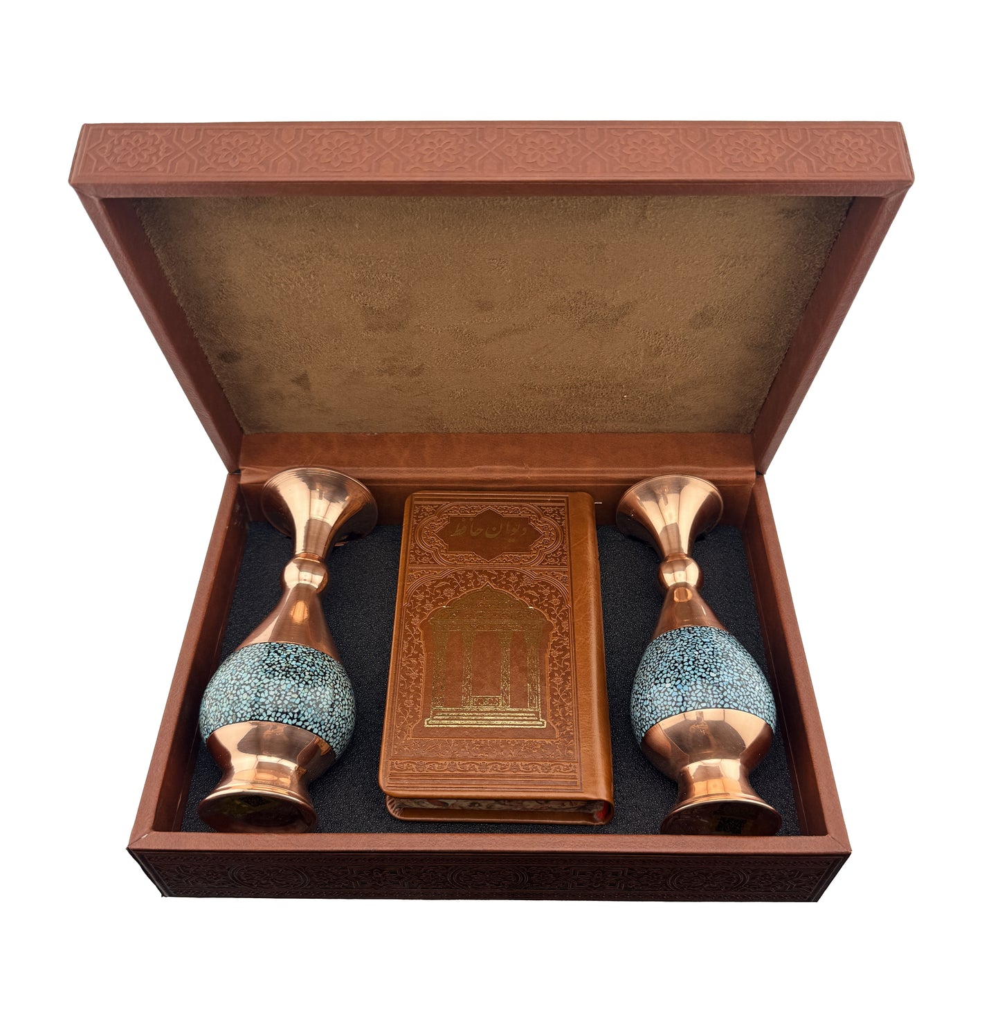ست دیوان حافظ با دو گلدان فیروزه - Hafez Gift Set