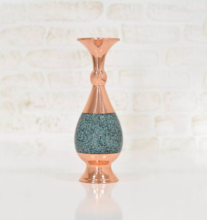حافظ وزیری چرم با گلدان فیروزه - Hafez Gift Set