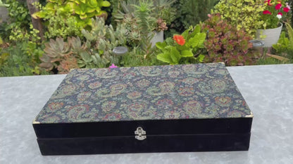 Handmade Persian Turquoise Inlaid Copper (Firoozeh Koobi) Vase and Plate Gift set. A unique decorative art piece, perfect for home décor, gifts, or collectibles.